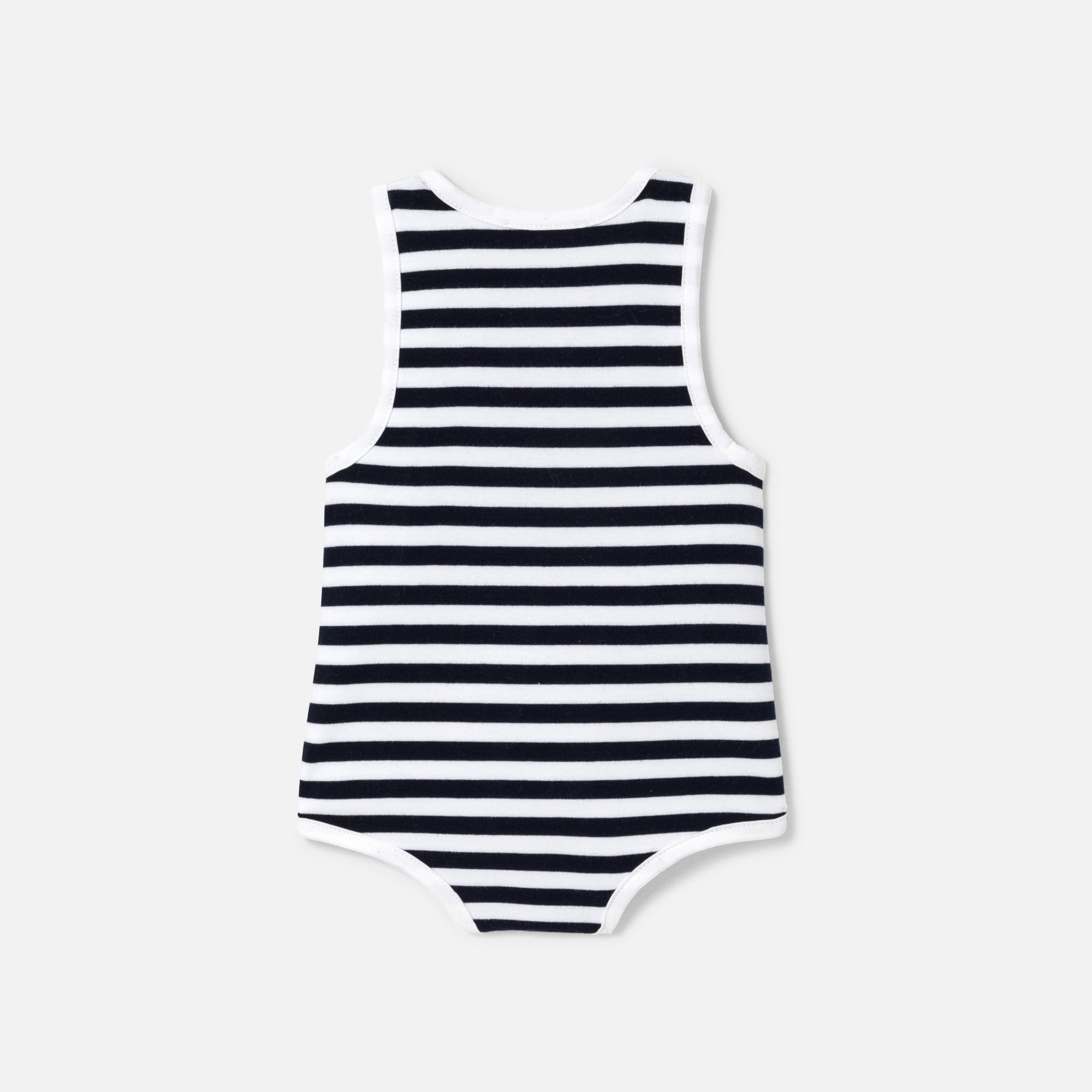 802 QTY / MARINE/BLANC PAP COMBINAISON/ BLOOMER COUSTEAU