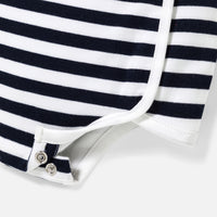 802 QTY / MARINE/BLANC PAP COMBINAISON/ BLOOMER COUSTEAU