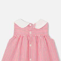 1 QTY / ROUGE/BLANC PAP ROBE CHARMETTE