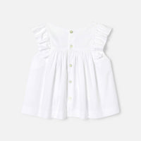 0 QTY / BLANC JACADI PAP TUNIQUE / BLOUSE CALYSSA