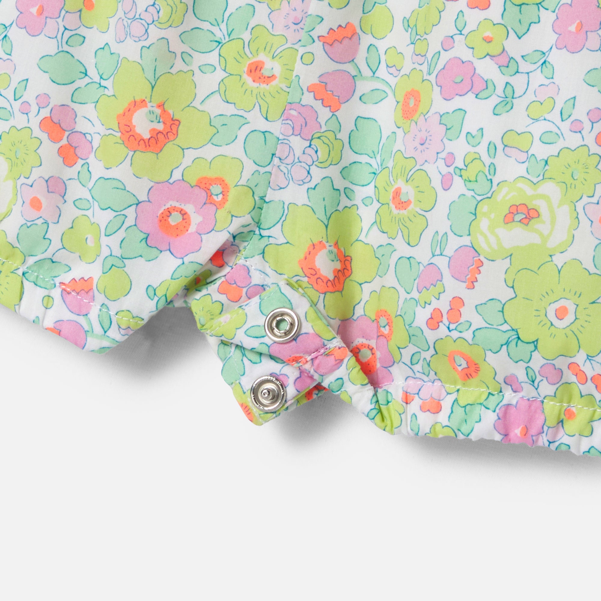 0 QTY / BLANC/MULTICO PAP COMBINAISON/ BLOOMER CALLIGRAMME