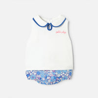 1 QTY / BLANC/MULTICO PAP ENSEMBLE CASSIOPEE