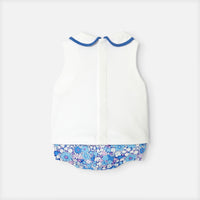 1 QTY / BLANC/MULTICO PAP ENSEMBLE CASSIOPEE