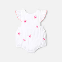 1 QTY / BLANC/MULTICO PAP COMBINAISON/ BLOOMER COQUILLAGE
