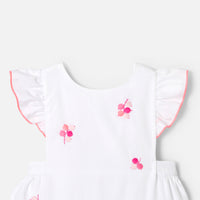 1 QTY / BLANC/MULTICO PAP COMBINAISON/ BLOOMER COQUILLAGE