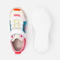 1 QTY / BLANC/MULTICO CHAUSSURES CUIR CLUB BIS