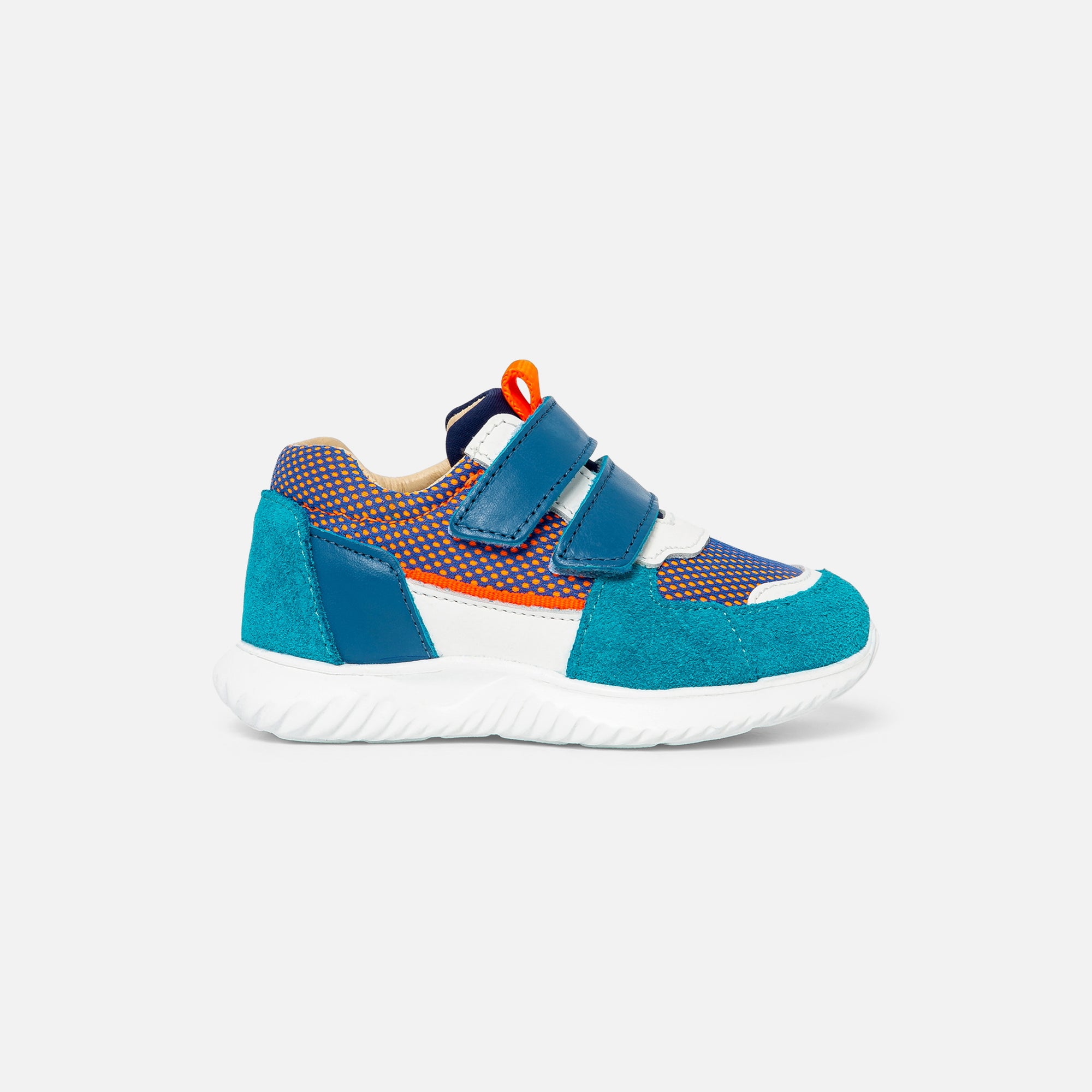 1 QTY / BLEU/MULTICO CHAUSSURES CUIR CLUB BB