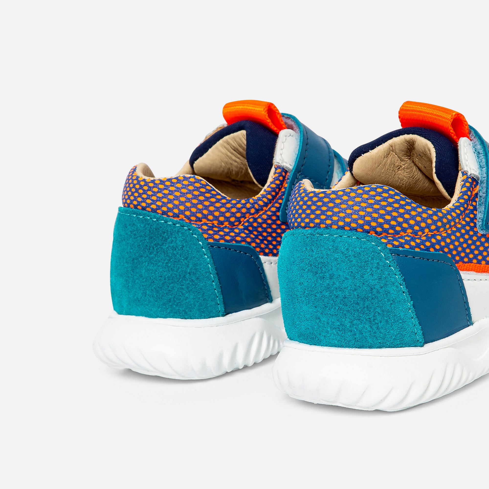 1 QTY / BLEU/MULTICO CHAUSSURES CUIR CLUB BB