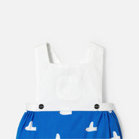589 QTY / BLANC/MULTICO PAP COMBINAISON/ BLOOMER COREN
