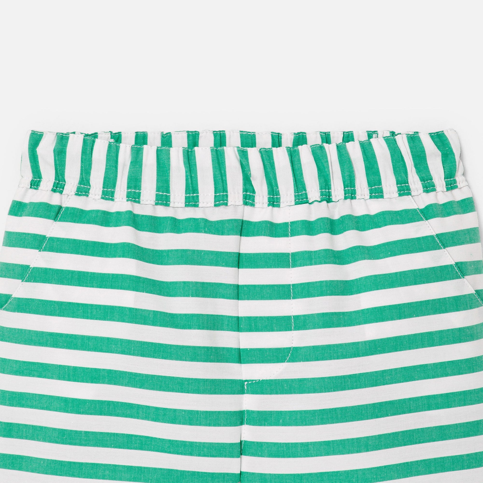31 QTY / BLANC/VERT PAP SHORT / BERMUDA COQ