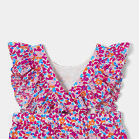 0 QTY / BLANC/MULTICO PAP COMBINAISON/ BLOOMER CURIELSPE