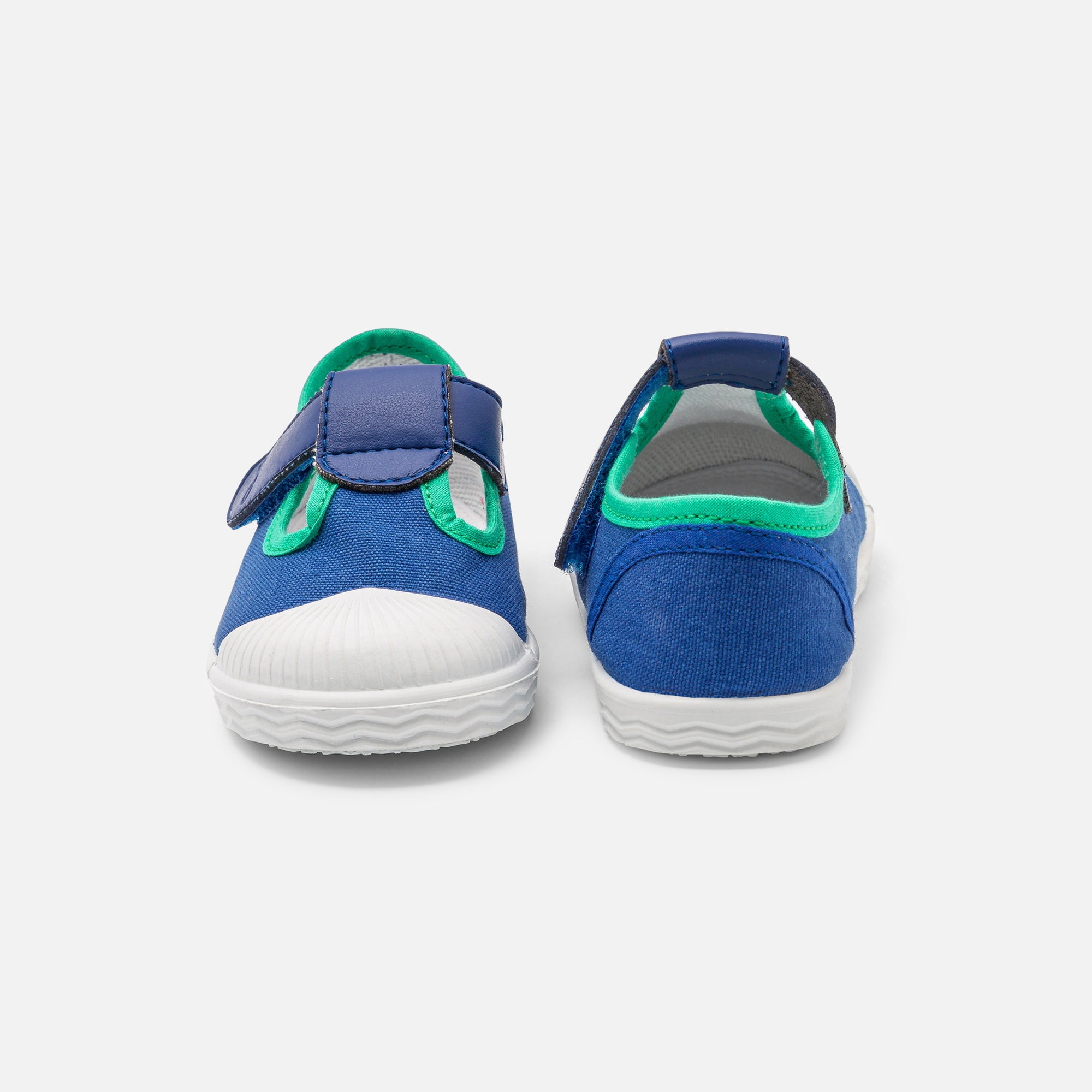 0 QTY / BLEU/VERT CHAUSSURES TOILE MAGIC COL