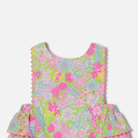 240 QTY / BLANC/MULTICO PAP COMBINAISON/ BLOOMER COCOTTI