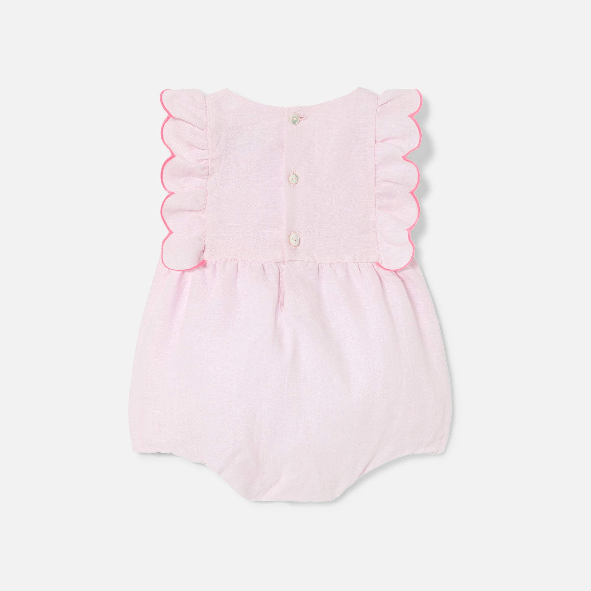 217 QTY / ROSE PALE  PAP COMBINAISON/ BLOOMER CARAMELLE