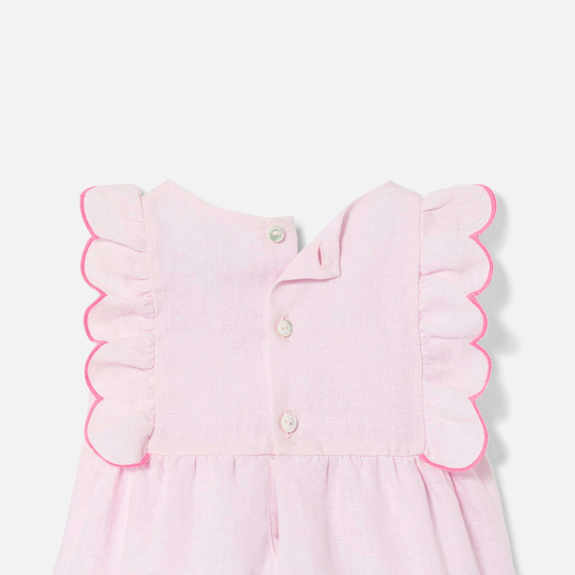 217 QTY / ROSE PALE  PAP COMBINAISON/ BLOOMER CARAMELLE