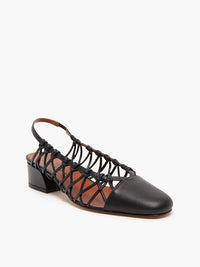 Slingback Cross 40 - Noir