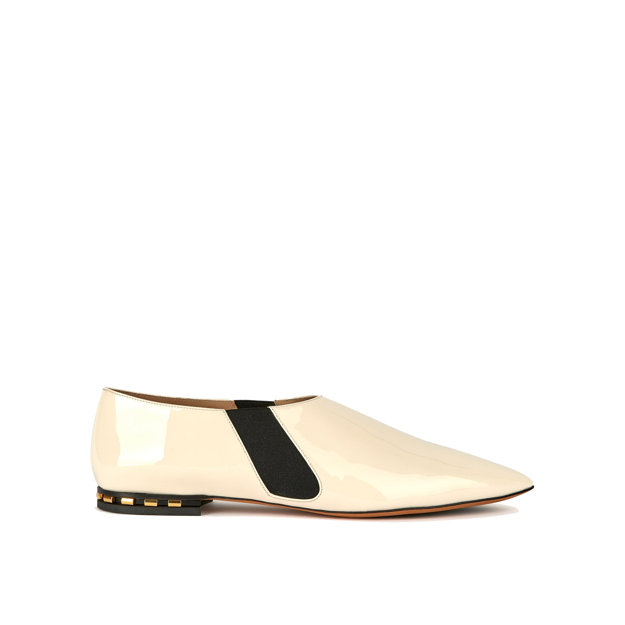 Moccasins it in varnished leather - Cream