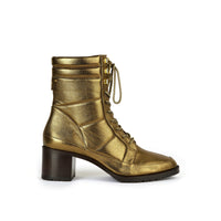 Rita boots with 50 leather laces - Dark Gold