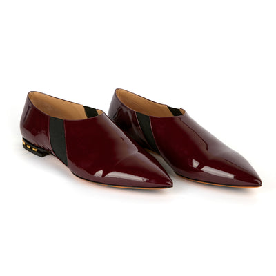 Moccasins it in pantyhile leather - Bordeaux