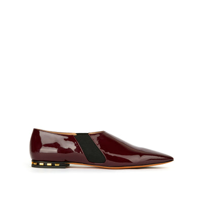 Moccasins it in pantyhile leather - Bordeaux
