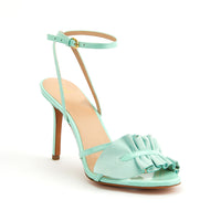 Almudena 90 heeled sandals in suede - Peppermint