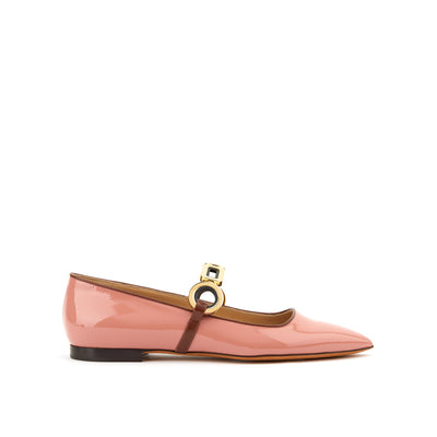 Jime ballerinas in varnished leather - pink