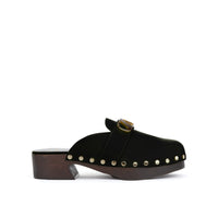 Heidi leather clogs - Black