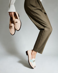 Brooklyn moccasins leather - Tricolore