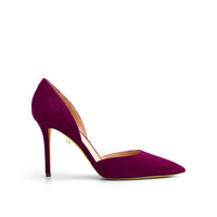 PURPLE NIEVES Escarpins en suede amalfi