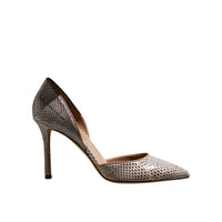 Nieves 90 stilettos in exotic leather - cream