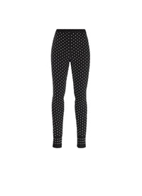 NOIR/ARGENT PANTALON  LEGGING POIS LUX