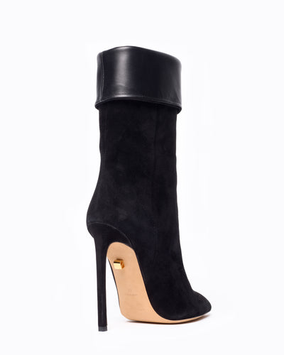 Sofia 120 heeled boots in suede - Black