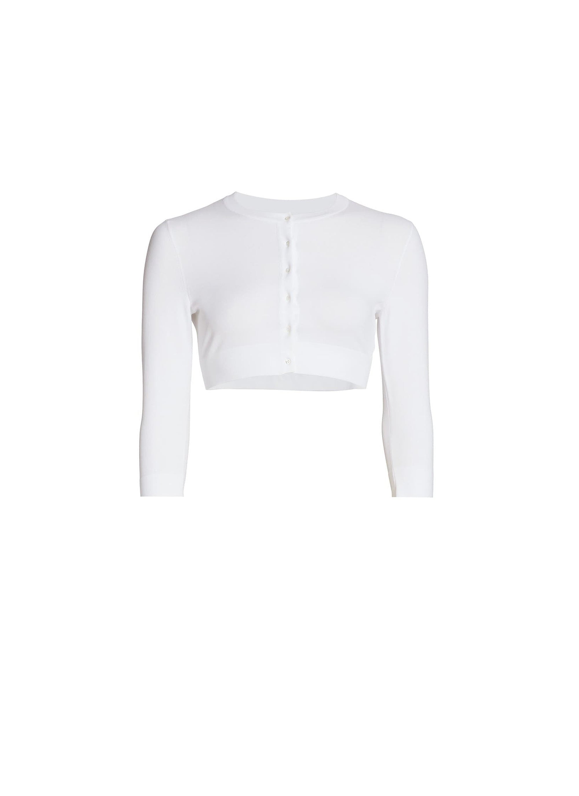 BLANC OPTIQUE MAILLE CARDIGAN ML VISCOSE