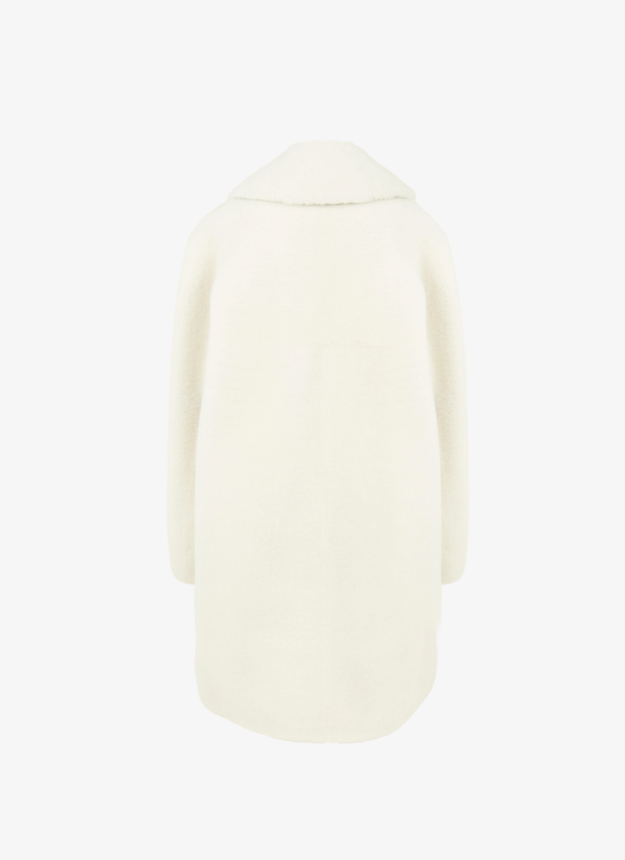 BLANC NACRE MANTEAU MANTEAU MERINOS SOFT