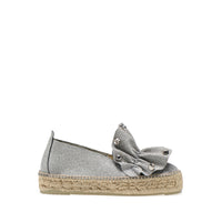 Espadrilles compensées Sergio Rossi x Manebi - Argent