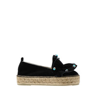 Espadrilles compensées Sergio Rossi x Manebi - Noir