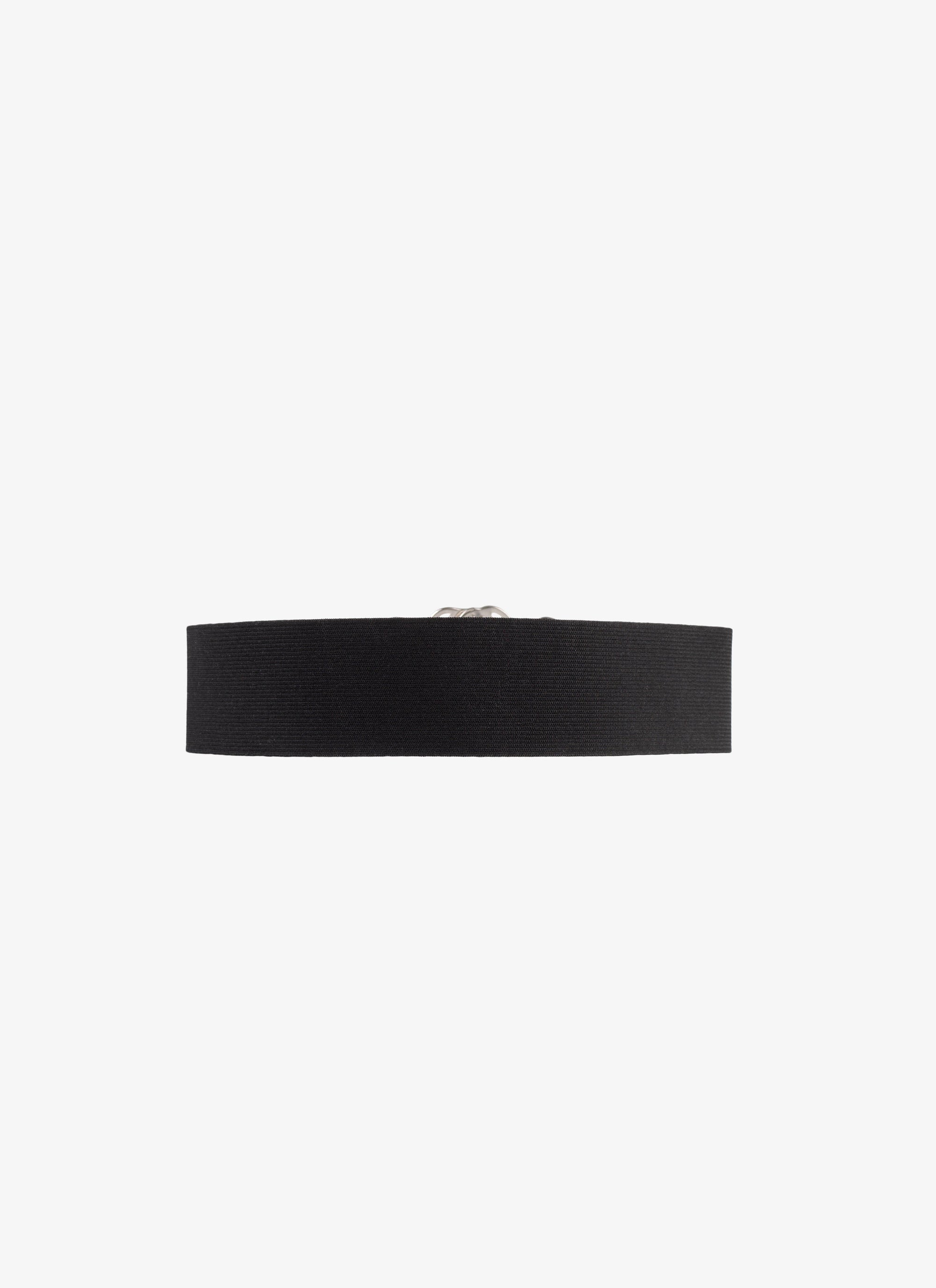 NOIR CEINTURES CEINTURE PLATE TISSU ELASTIQUE