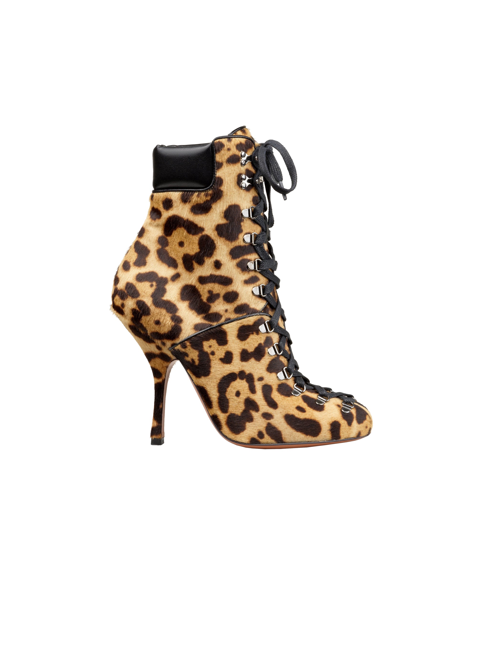 SEPIA BOTTINES BOTTINES CUIR IMPRIME GUEPARD