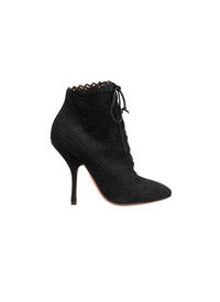 NOIR/NOIR BOTTINES BOTTINES CHAMOIS MINI VIENNE