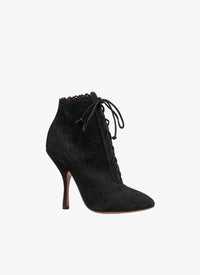 NOIR/NOIR BOTTINES BOTTINES CHAMOIS MINI VIENNE