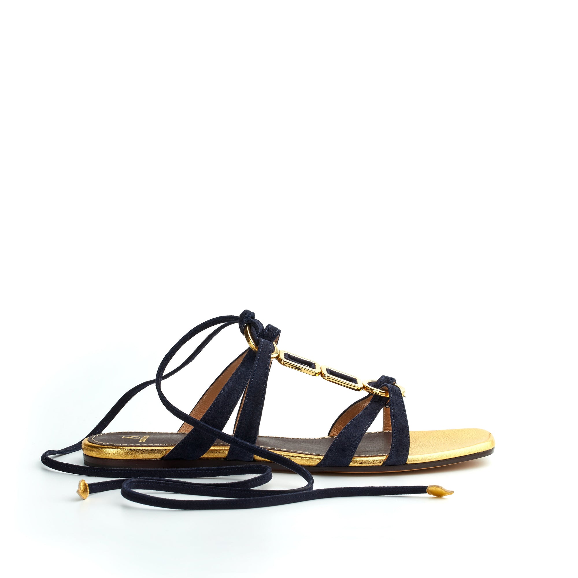 Cathy Laces Cathy Sandals - Navy