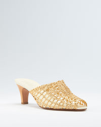 Mules tressées Saada 60 - Or