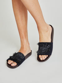 Slides Sara braided - Navy