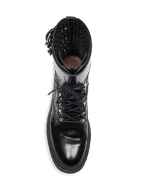 NOIR BOTTINES BOTTINES VEAU SPAZ VIENNE PERFORE